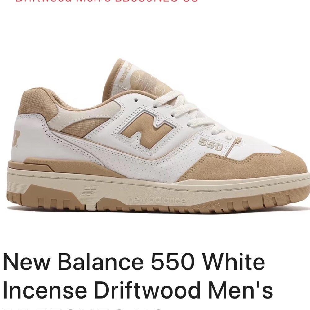 New Balance 550 Driftwood White Men’s US8